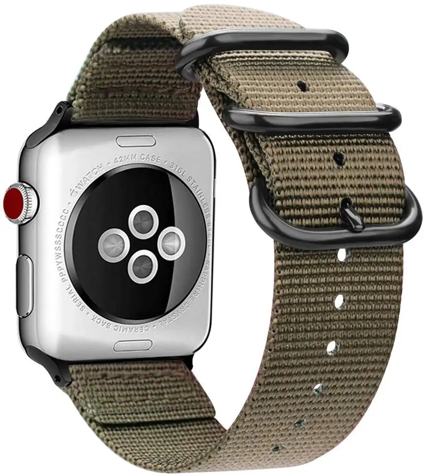 Нейлоновый ремешок для Apple Watch 4 42 мм 38 3 iwatch 44 40 Correa спортивный браслет с