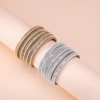 ornapeadia bohemian style bracelet multi layer exquisite chain diamond magnetic clasp bracelet wholesale bangles with charms