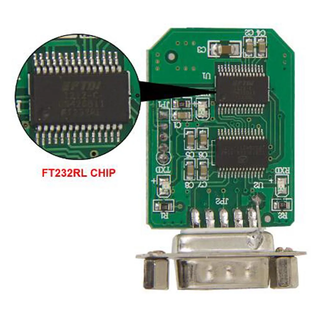Новый последовательный адаптер OBD2 RS232 к USB FTDI FT232RL чип OBD Удлинительный кабель USB2.0