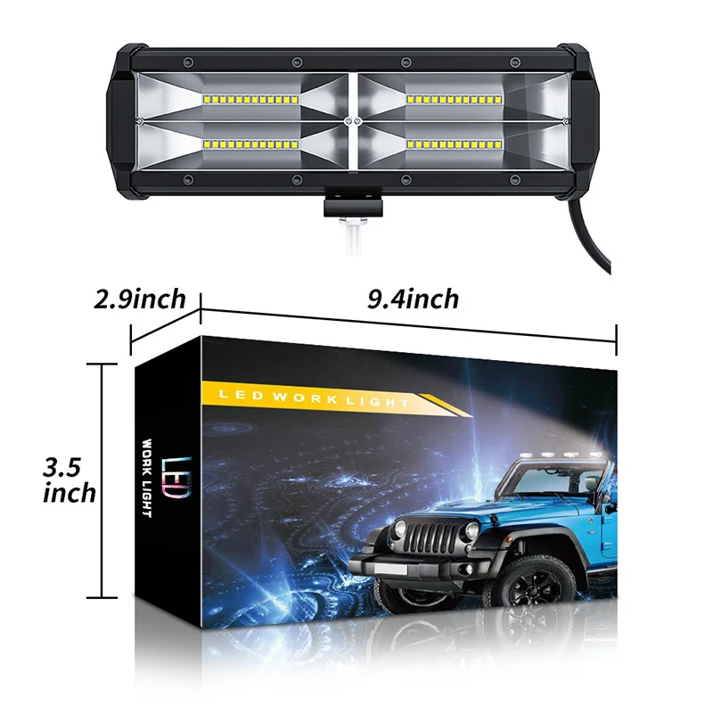 1 шт. СВЕТОДИОДНЫЙ грузовик грузовых автомобилей и работа светильник 144W Trinity