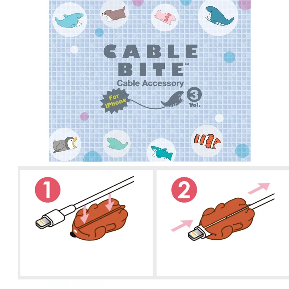 Animal Bite USB Cable Protector Organizer Data Line Management Charging Safe Protection Winder For iPhone 5 6 6s 7 8 | Электроника