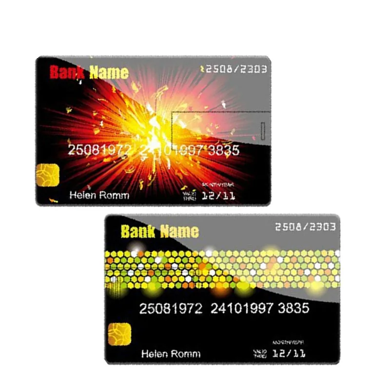 100pcs Business Credit Card Usb Flash Drive Pen Drive Usb Memory Stick  Custom Logo USB2.0 256MB 512MB 4GB 8GB 16GB 32GB U Disk