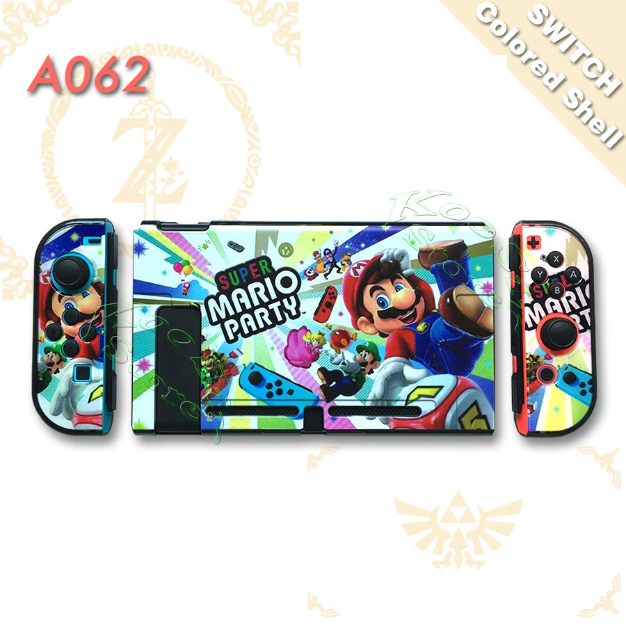 A062 Защитный чехол для консоли nintendo s Zend, цветной чехол Nitendo Switch Crystal Shell, чехол для nintendo Switch Pikachus, тематический чехол - Цвет: A062
