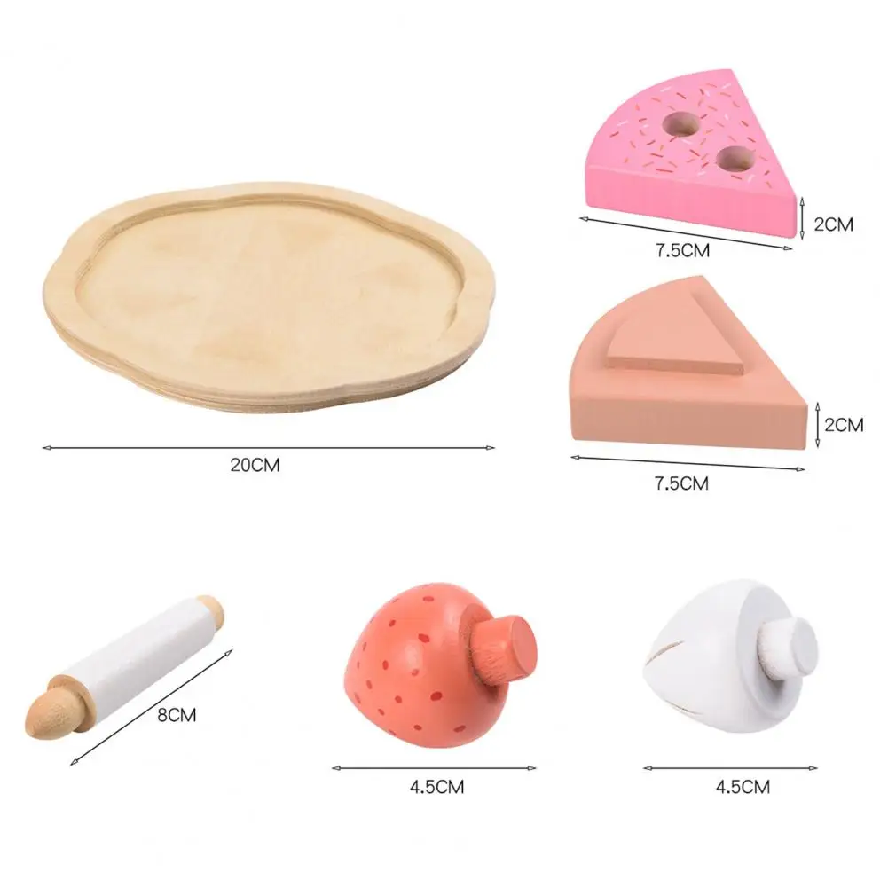 

Creative Stimulated Self Assembly Happy Birthday Fruit Cake Set Kids Pretend Play Toy