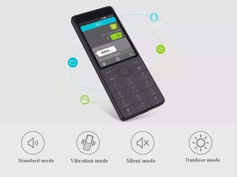 Xiaomi Qin 1S+ VoLTE 4G сеть Wifi 4G+ 512MB 2,8 дюйма 1480mAH bluetooth 4,2 инфракрасный пульт дистанционного управления gps Две sim-карты английский