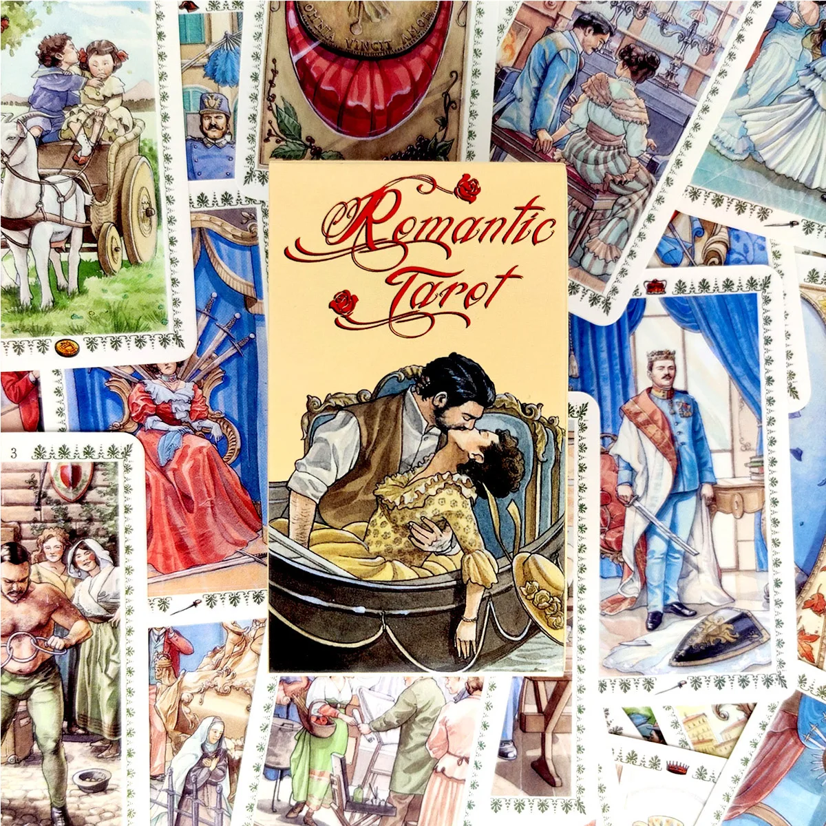 

English Version Romantic Tarot Deck card game 78 Cards Friends party board game divination fate tarot card