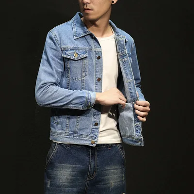 

spring Jeans and men's autumn new men's slim casual jackets ins nostalgic classic jackets
