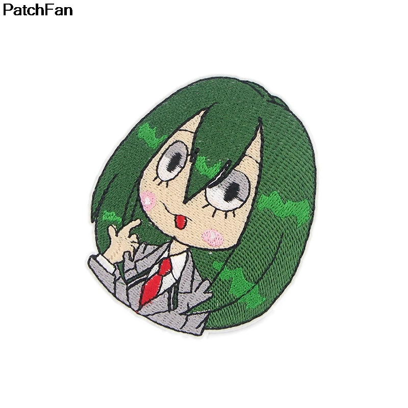 Patchfan My hero Academy, Мультяшные железные нашивки, одежда с вышивкой, лоскутные аксессуары, значки на заказ, A2336