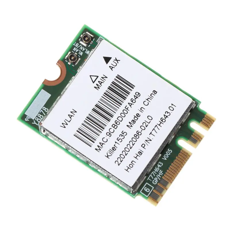 4 1 версия Bluetooth Killer 1535 1525 QCNFA364A AC M.2 Wi Fi адаптер для MSI GT72/GS60 Dell|Сетевые карты| |