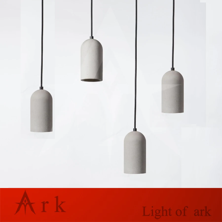 Современная простая цементная Люстра В индустриальном стиле для гостиной кухни