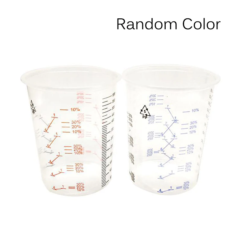 1 шт. 600 мл мелких горшки Краски смешивания Калиброванные стакан для точного и