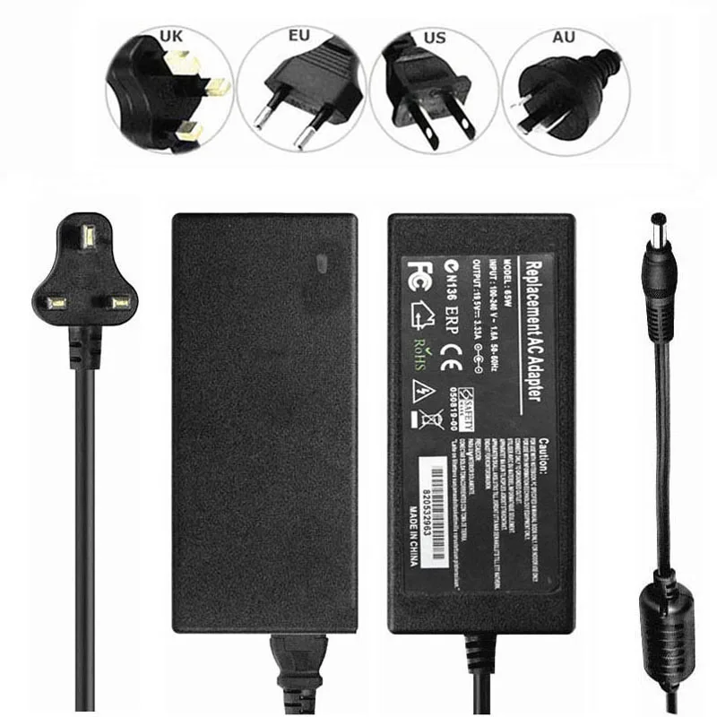 Ноутбук адаптер переменного тока синяя булавка наконечник зарядное устройство