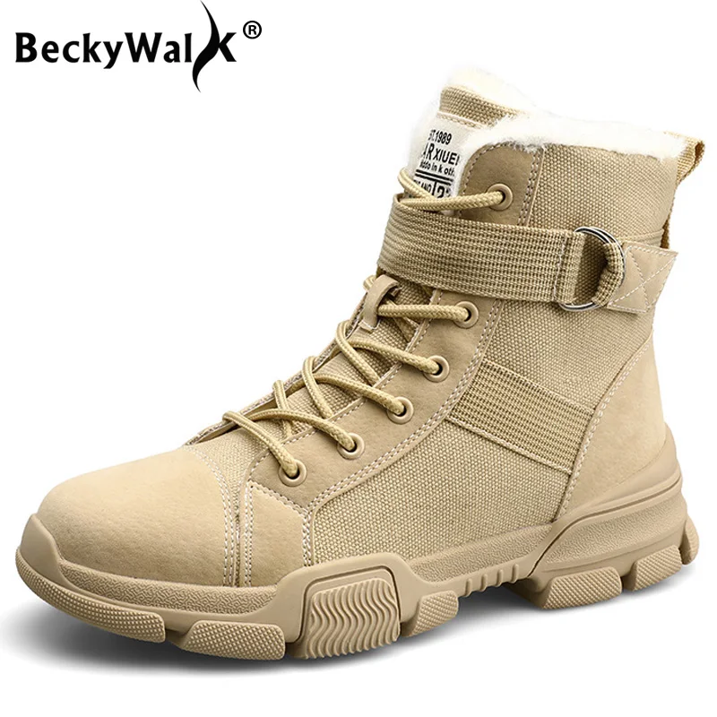 Женские зимние ботинки повседневная женская обувь с Плюшевым Мехом Теплые