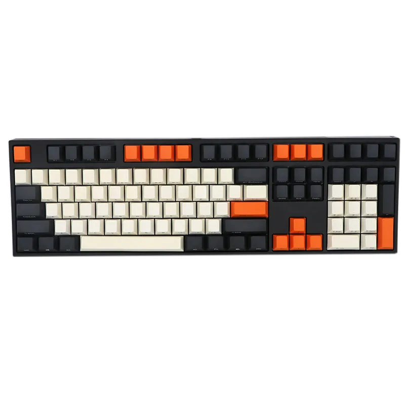 Keypro Carbon PBT keycap лазерная гравировка шрифтов 61/87/104/108 для проводной USB механической