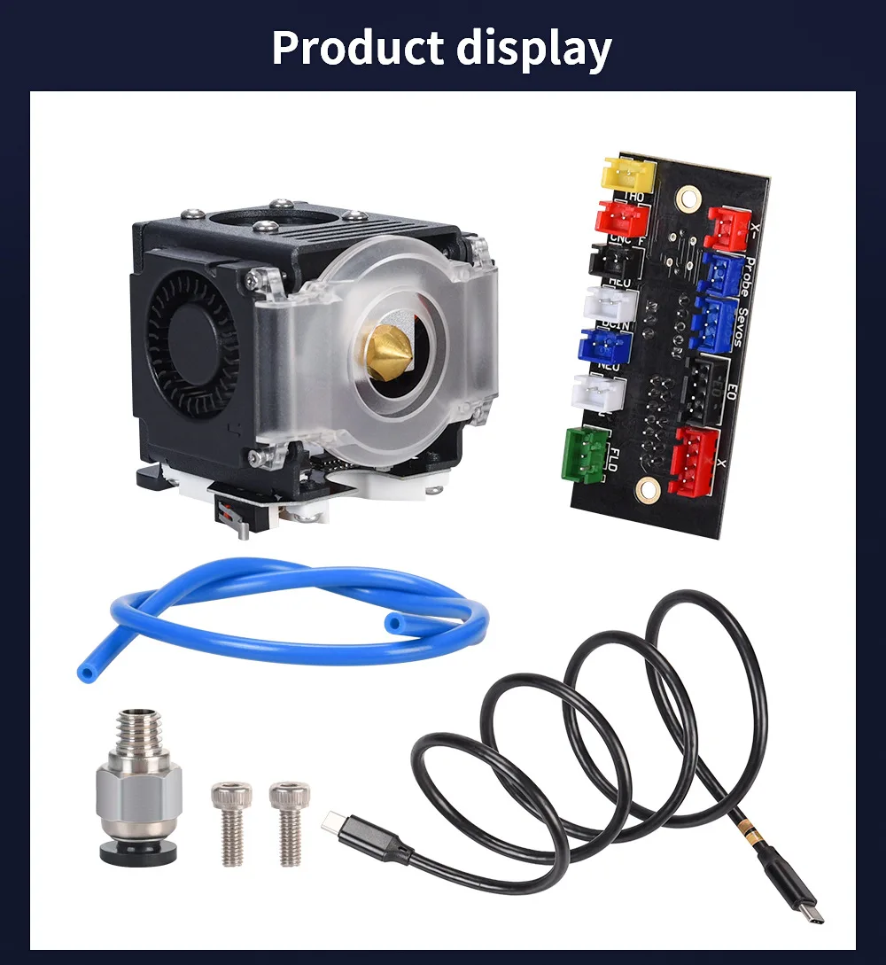 

Комплект цельнометаллических экструзионных головок BIQU TC для 3D-принтера с тефлоновой трубкой для B1/Ender3/CR10