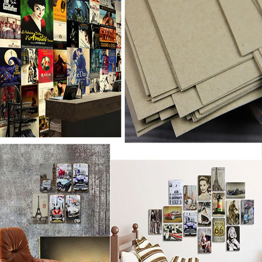 

Buy three to send one David bowie poster retro rock singer brown paper poster cafe bar room wall decoration