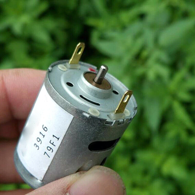 Mini Electric 365 Motor DC 12V-24V 18V 9800RPM Large Torque Dia.2.3mm Dual Shaft Strong Magnetic RC Toy Boat Car Hobbies | Обустройство
