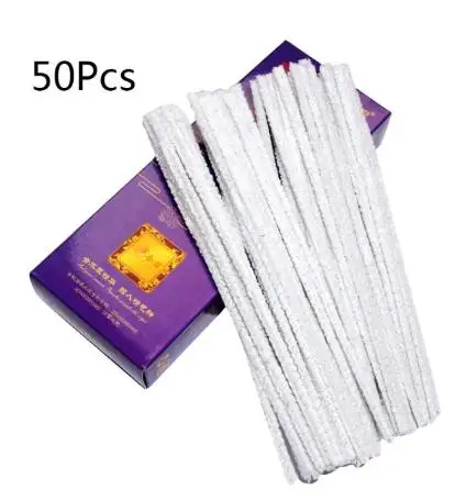 50 шт./компл. Мундштуки для чистки курительных трубок хлопковые стержни мундштук