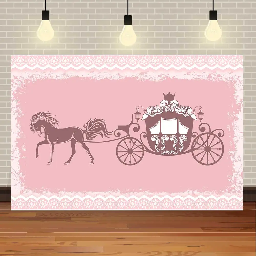 

Фон для вечерние съемки с изображением каретки замка кареты карусели на день рождения