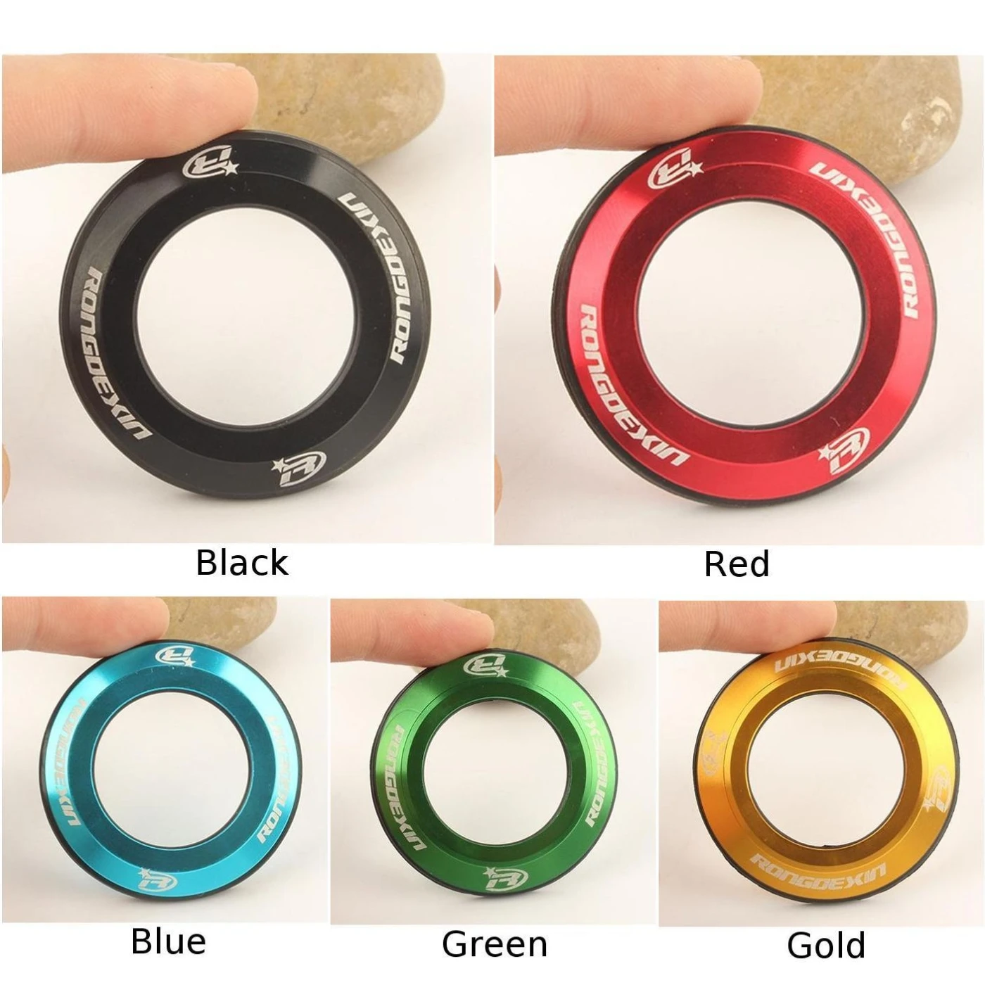 

4.9mm Bicycle Headset Cap MTB Mountain Bike Top Cover CNC Metal For 28.6mm Pipe Bicycle Bowl Set Cover Mountain Bike Bowl Cover
