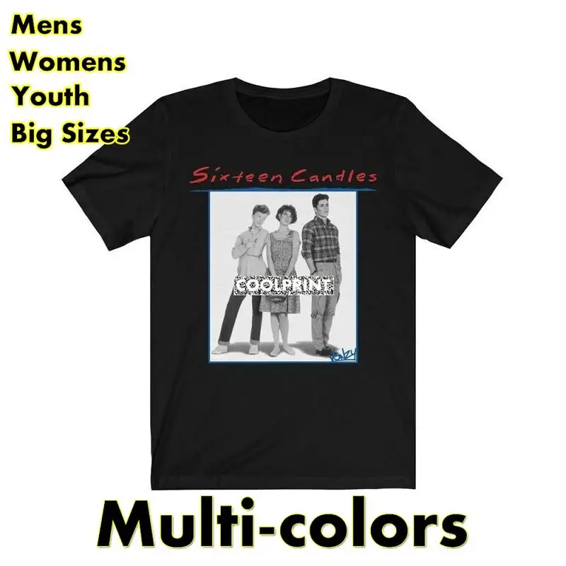 

Футболка мужская с принтом шестнадцать свечей в ретро-стиле