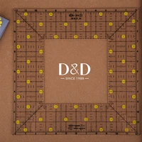 dd 612inch acrylic square quilting patchwork ruler hollow design double colored grid lines sewing ruler