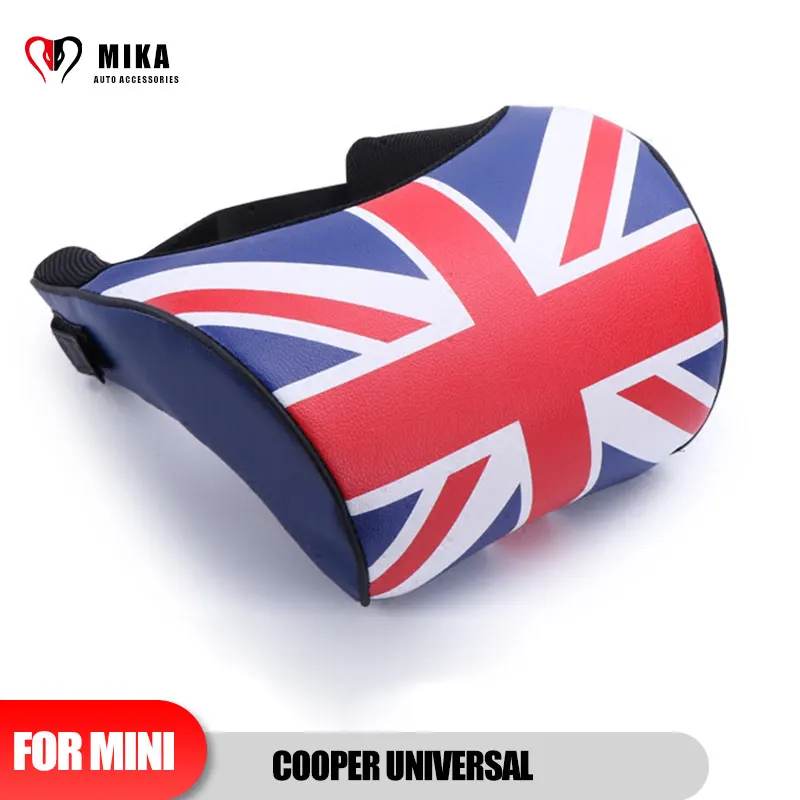 

1PCS Universal For Mini Cooper F55 F56 F60 R55 R56 R60 PU Leather Pillow Head Neck Rest Memory Foam Pad Auto Styling Accessories
