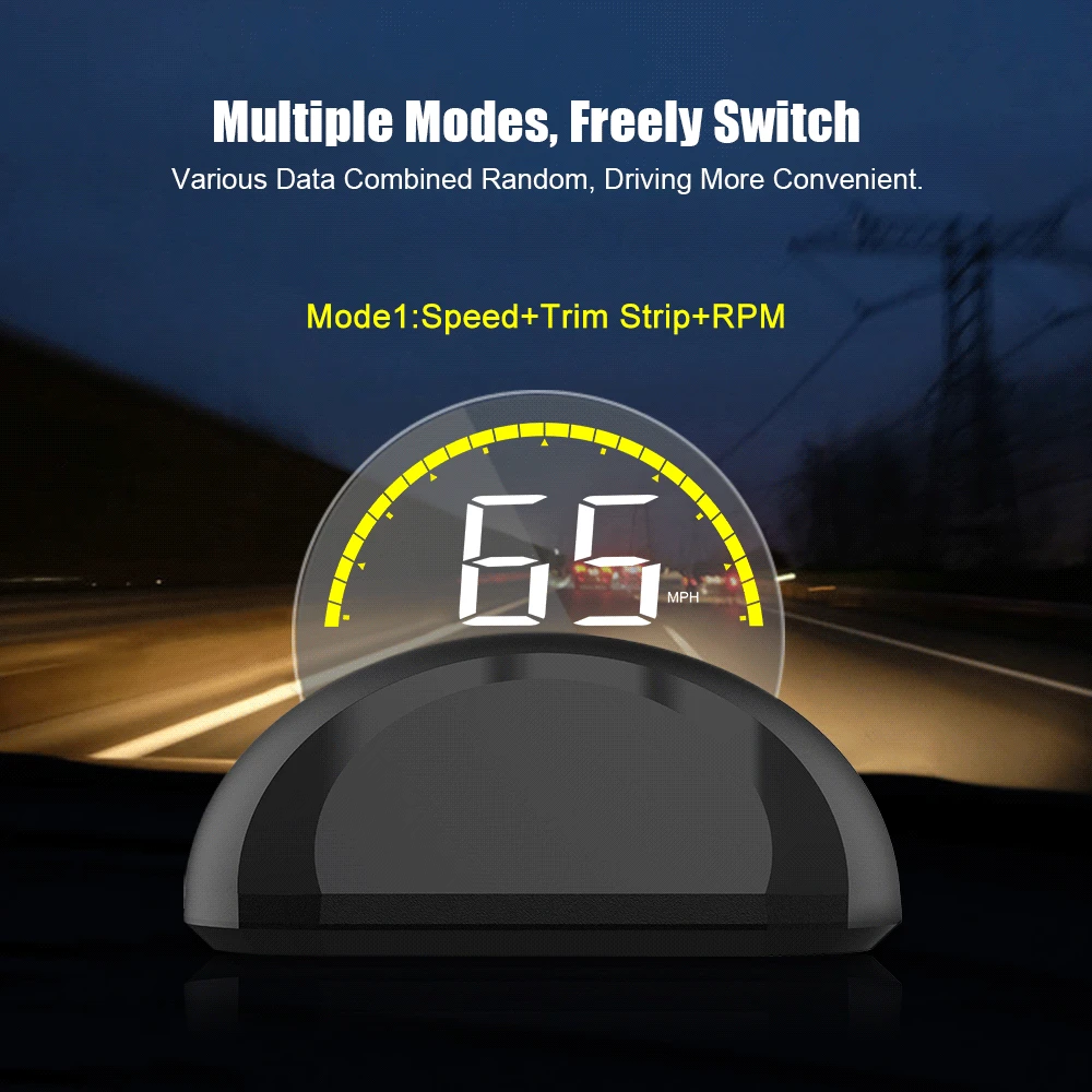 Проектор автомобильный HUDC700 OBD C700 цифровой прибор для измерения скорости с