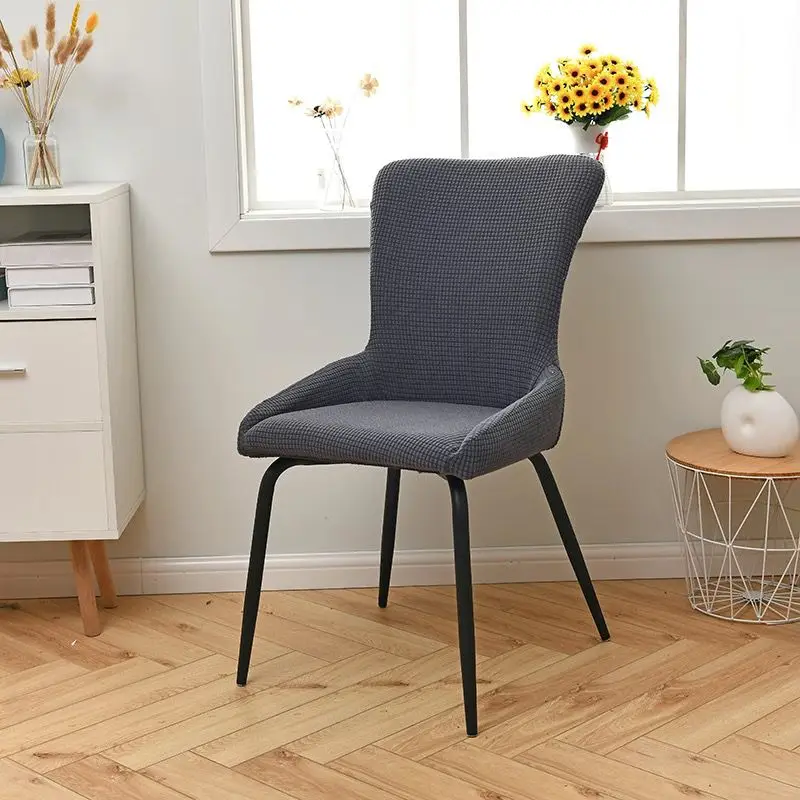

Polar Fleece Chair Cover Stretch Washable Removable Back Seat Universal For Hotel Home Office Dining Chair Slipcover Protector