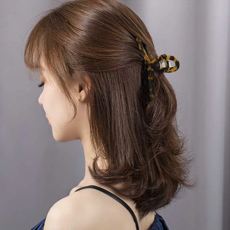

1 PC Acrylic Marble Hair Claw Cellulose Acetate Hair Clip Hairpins Women Girls Hair Crab Clamp Hair Accessories
