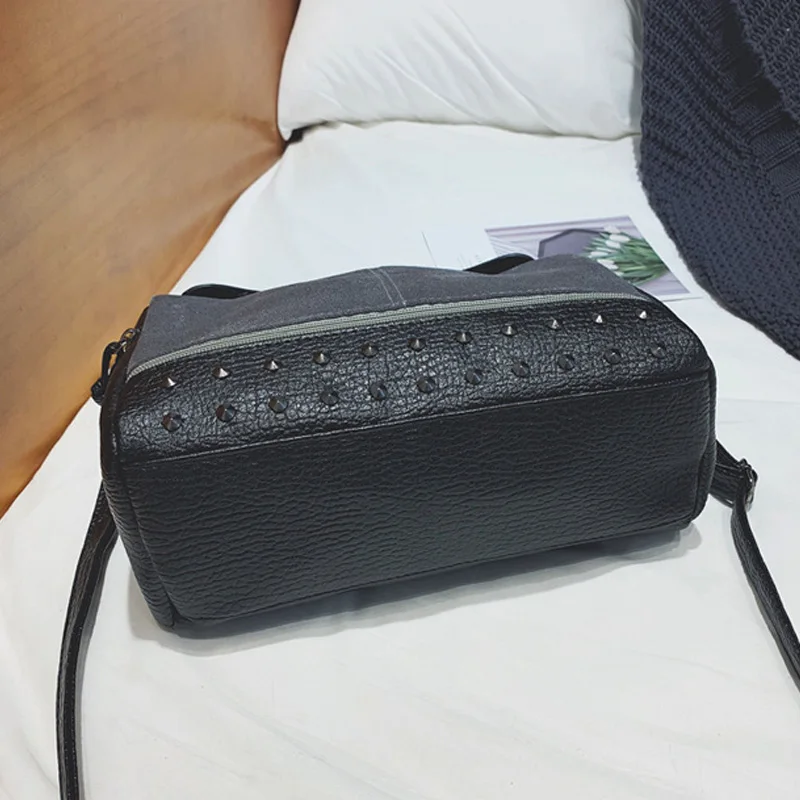 Сумочка из матовой искусственной кожи с заклепками в стиле ретро модные