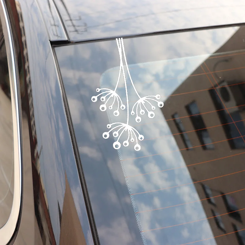 

YJZT 10.6X17CM Bubble Flower Tree Art Car Sticker Whole Body Decoration Decals C25-0353