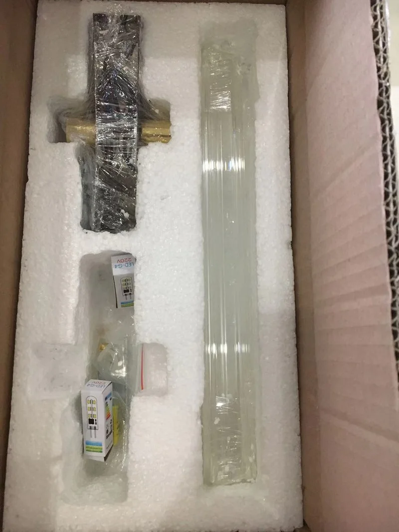 

Crystal Bedroom Wall Light Shape Adjustable Living Room TV Background Corridor Lamp Simple Post Modern Bedside Lamp Night E14