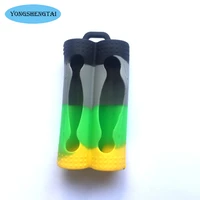 double battery silicone sleeve cover case for 18650 battery protective bag pouch battery storage box silicone shockproof case
