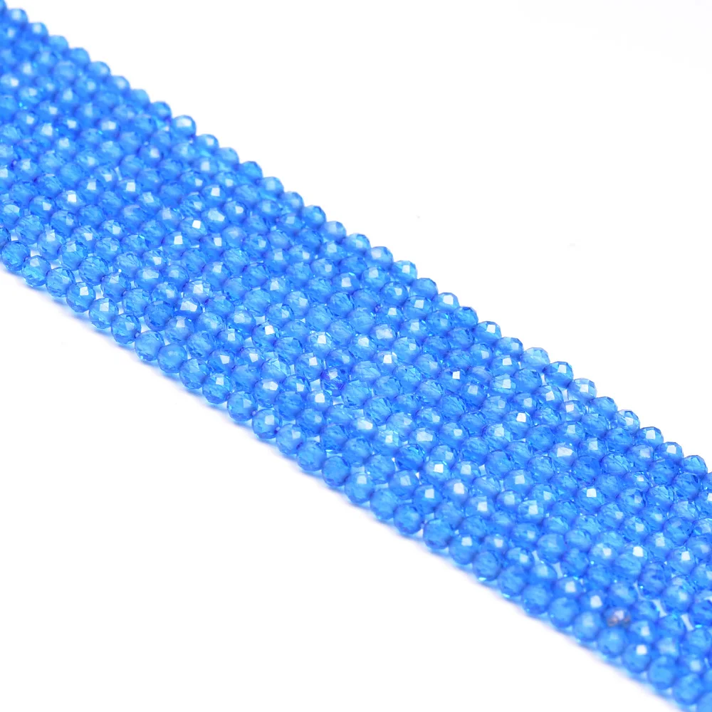 Asingeloo 2 мм натуральный граненый морской синий Кристалл бусины для изготовления