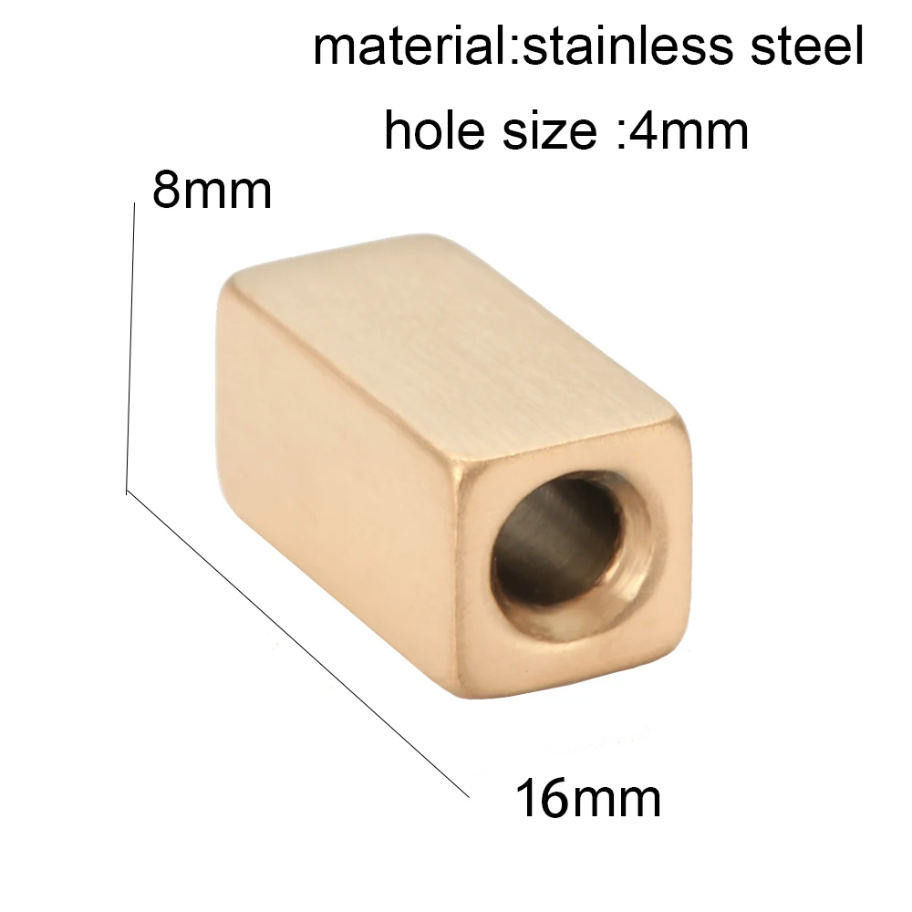 Золотые бусины для изготовления ювелирных изделий 8 мм из нержавеющей стали