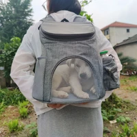 pet carrier bags portable dog mesh bag breathable cat backpack large capacity puppy kitten outdoor travel carriers pet supplies