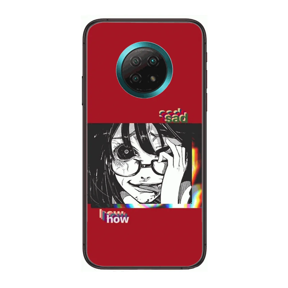 

Mature girl simple Explosion proof Matte Phone Case For xiaomi Redmi Note 9S 8 7 6 5 A Pro T Anime Black Cover Silicone Back Pr