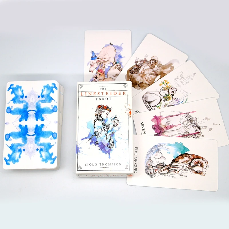 

78 карт колода линестридер Таро Полный английский Оракл загадочная гадания судьба семейвечерние Настольная Игра карточка