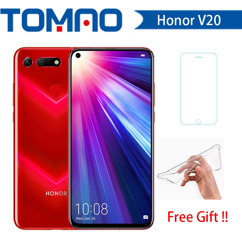 Смартфон Honor V20 View 20 сотовый телефон на базе Android 9.0 восьмиядерный процессор Kirin 980
