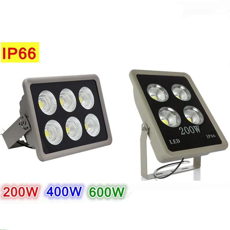 

2pcs/lot New Led Floodlight Led Flood Light 200w 400W 600W Sportlight Exterior Reflector Floodlight Spot Exterieur Lamp Outdoor