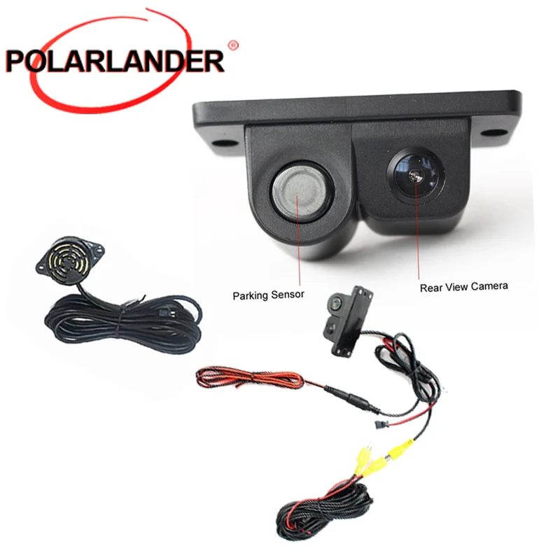 

2 in 1 LCD Car SUV Reverse Parking Radar & Rear View Backup Camera Kit Auto Rear View Camera 120 degree night vision