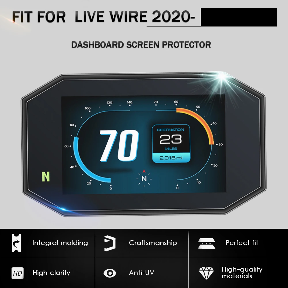 

Fit For Live Wire 2020 - Motorcycle Scratch Cluster Screen Dashboard Protection Instrument Film Accessories