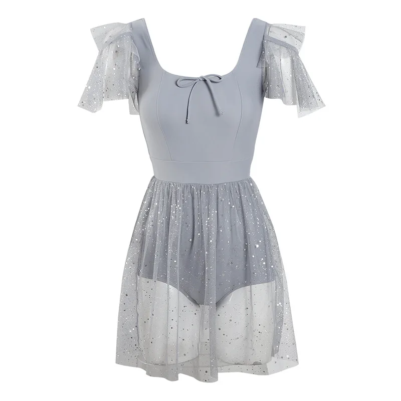 

Swimsuit Women 2021 Beach Lovely Swimming Suit For Ladies Trendy Swimwear One Piece Plus Size With Dress Retro Closed New Fund