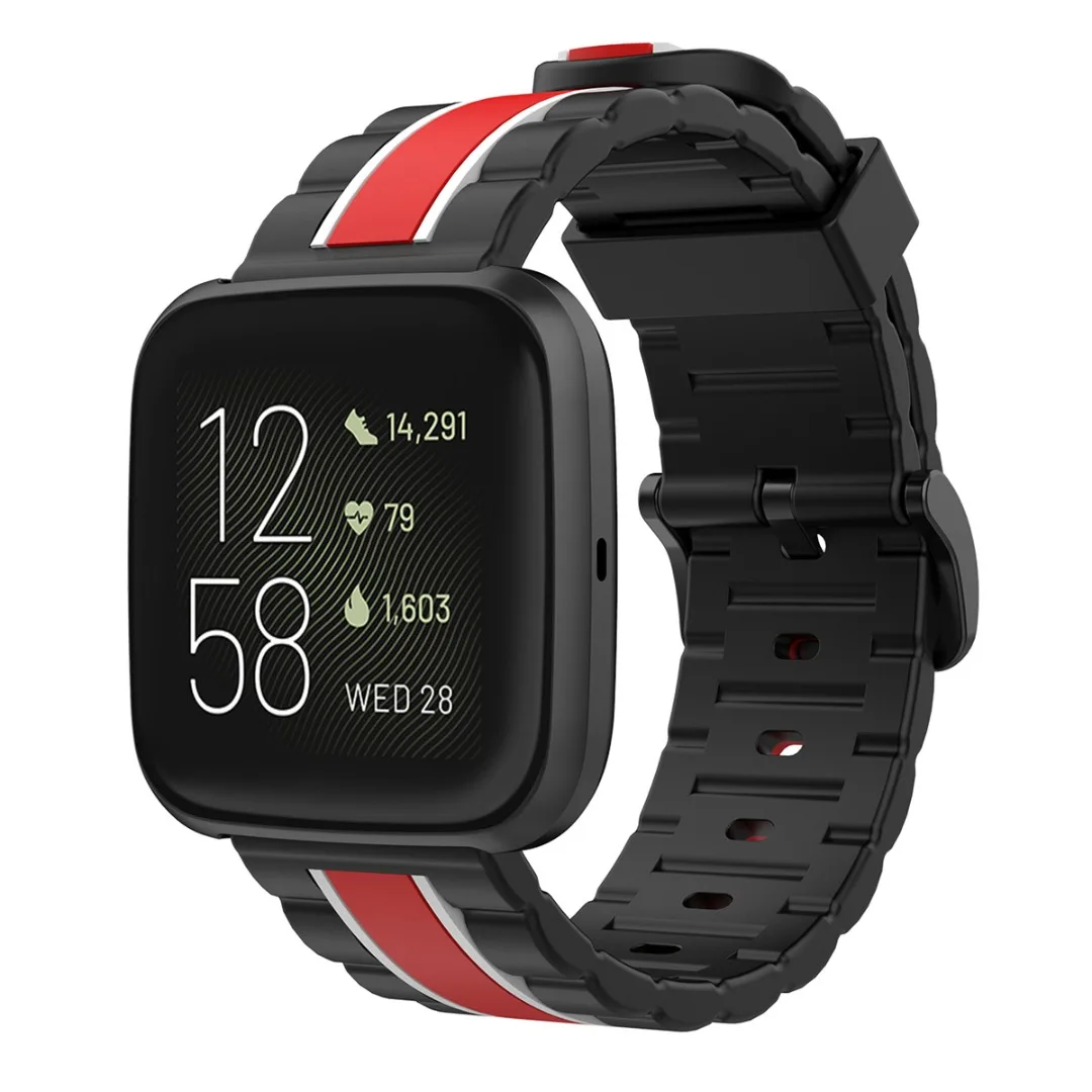 Новые модные силиконовые браслеты для Fitbit Versa /Versa 2/Versa Lite универсальный ремешок