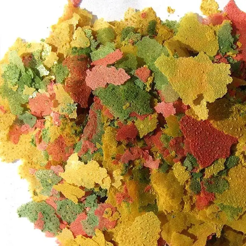 

100g Aquarium Fish Food Fish Feeder Flakes For Tropical Goldfish Feeding Marine Koi Small Fish Food Fish Ornamental P2F5