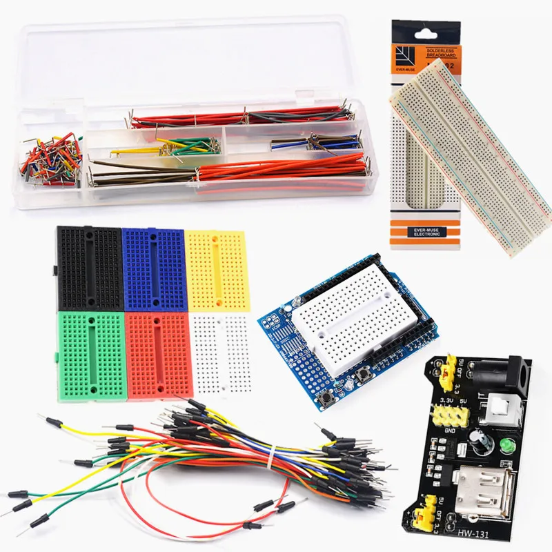 SYB-170 MB102 Макет 830 отверстие модуль питания + MB-102 Прототип Хлеб доска для arduino UNO