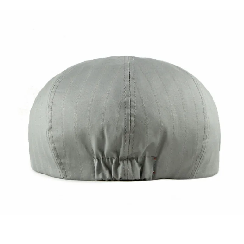 Винтажная полосатая плоская шляпа Повседневный Ретро мужской берет газетчика