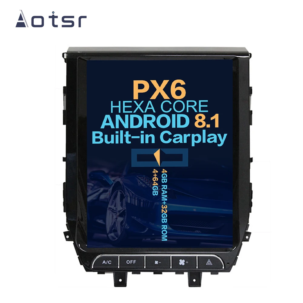 Aotsr 12 1 &quotвертикальный экран Android 8 автомобильный DVD мультимедийный плеер GPS
