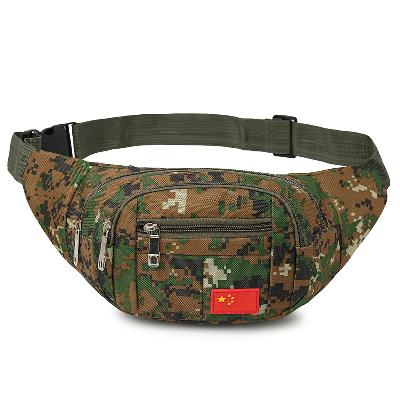 New Camouflage Tactics Waist Bag Outdoor Sports Large Capacity Men's Waist Packs Multi Function Chest Bag Cashier Man Mini Bags
